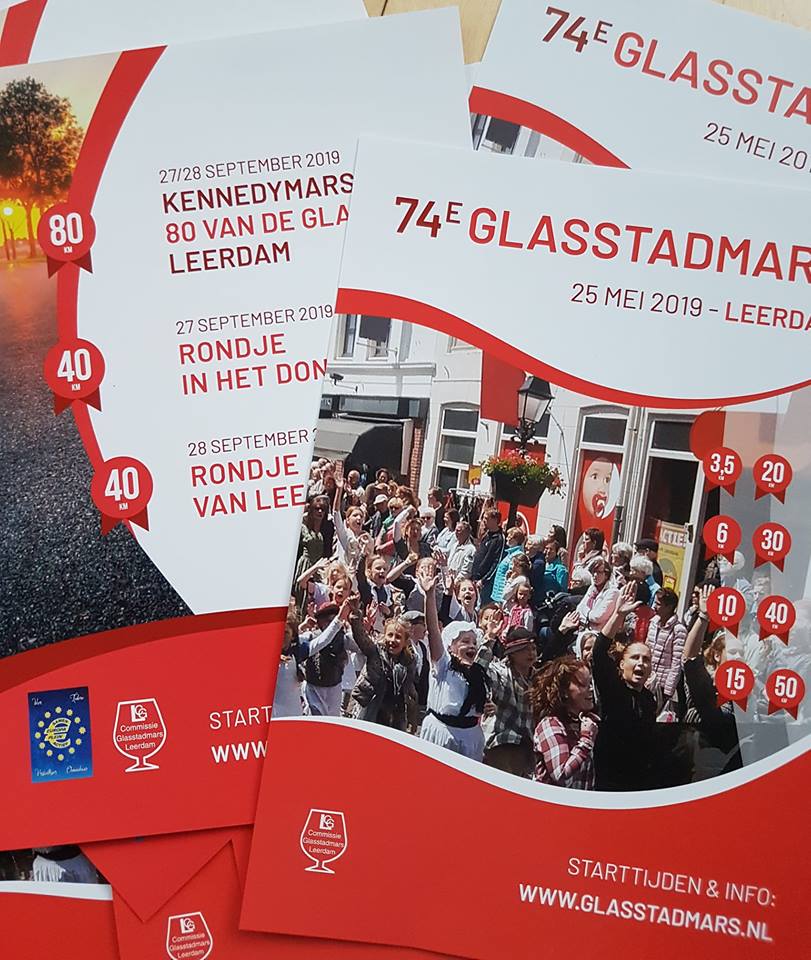 Flyers Glasstadmars, 80 van de Glasstad & Rondje van Leerdam 2019